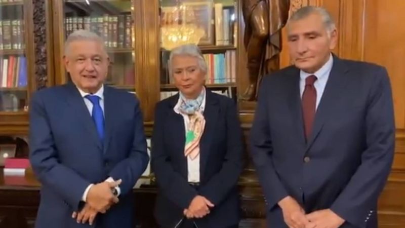 AMLO sorprende y manda a Olga Sánchez Cordero a Presidencia de la Mesa Directiva del Senado
