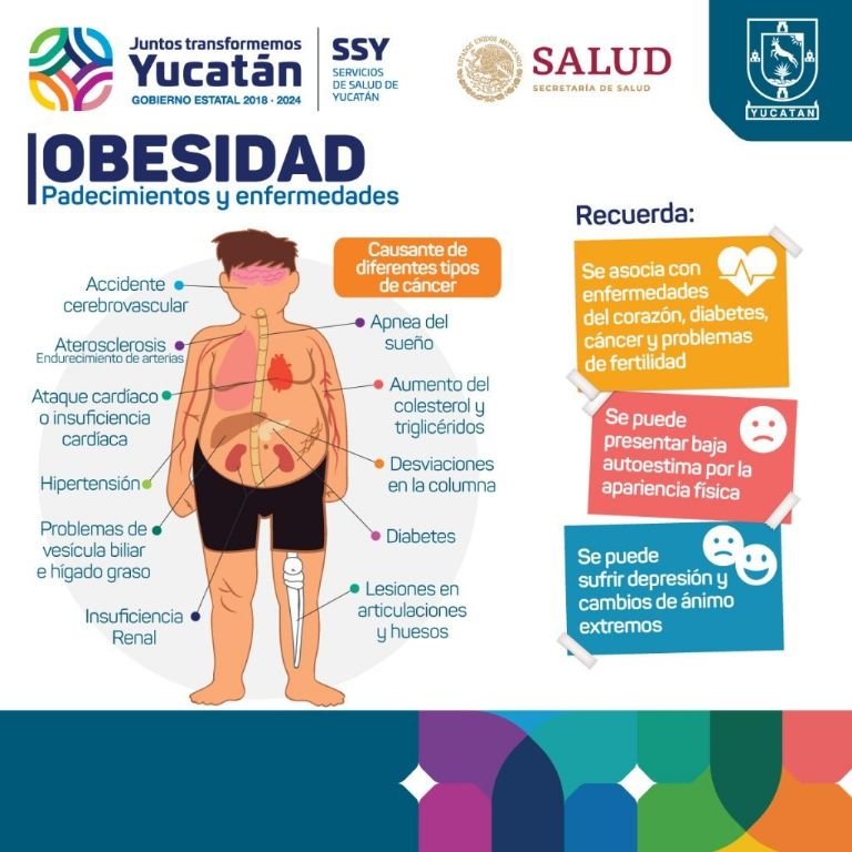 En la Península de Yucatán, ocho de cada 10 personas tienen sobrepeso u obesidad