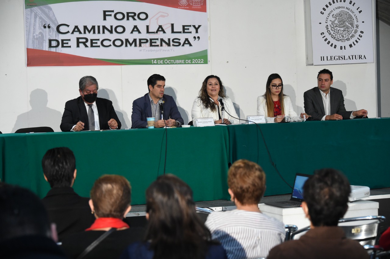 Congreso CDMX realiza el primer foro “Camino a la Ley de Recompensa”