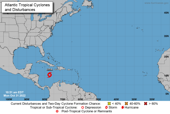 Quintana Roo atento ante la evolución de la tormenta tropical “Lisa”