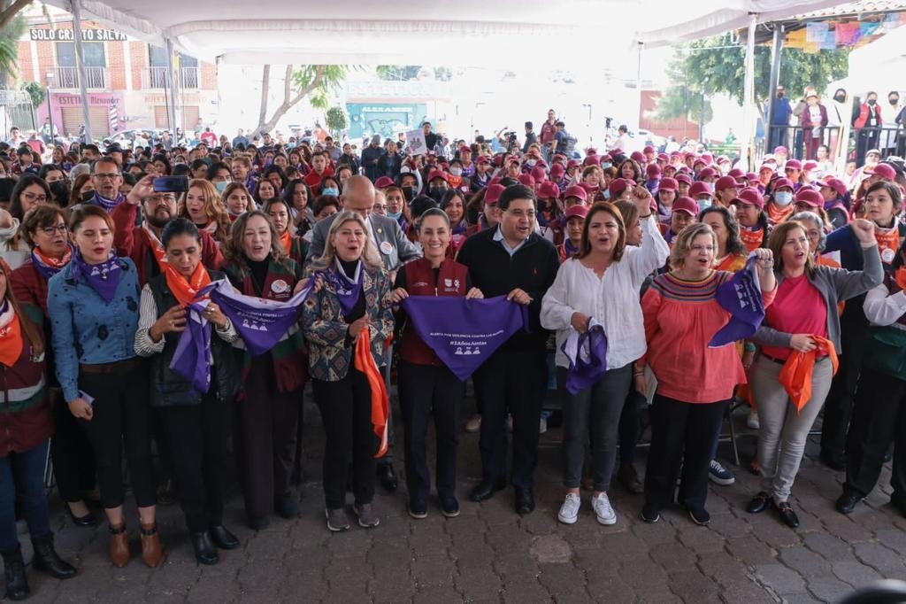 Claudia Sheinbaum encabeza Mega Brigada de “Red de Mujeres por el Bienestar”