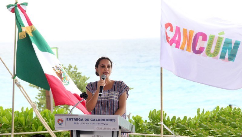 Cancún, líder nacional e internacional en Blue Flag: Ana Patricia Peralta