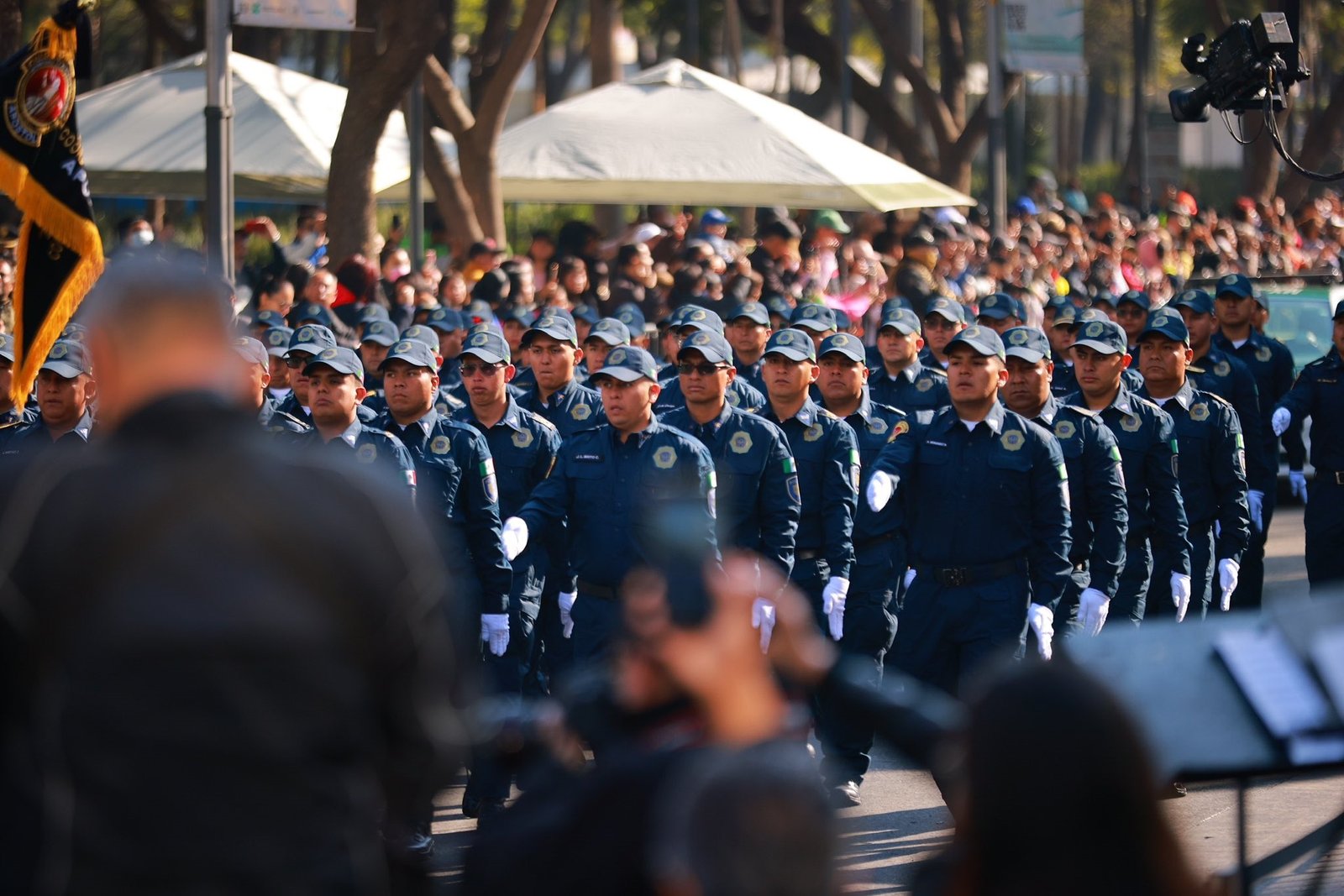 Se realiza el ‘Desfile del Día del Policía’ en el Hemiciclo a Juárez