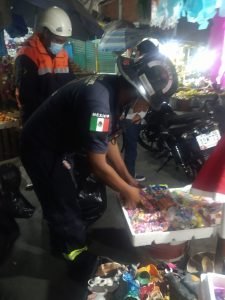 SGIRPC-GRO decomisa material pirotécnico en mercados y comercios en Chilpancingo