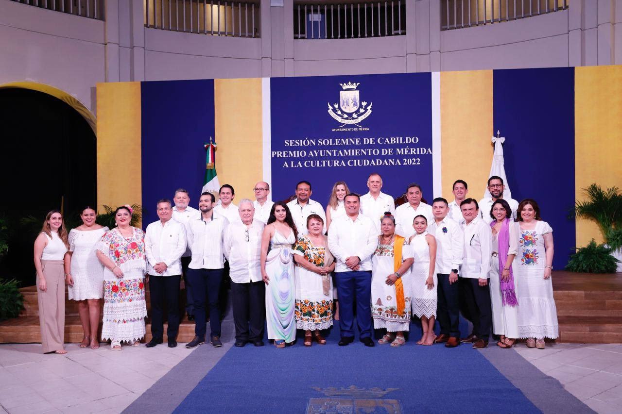 Entregan el premio a la “Cultura Ciudadana 2022” en Mérida