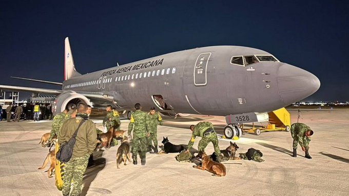 Despega avión de la Fuerza Aérea Mexicana hacía Turquía; lleva equipos de rescate