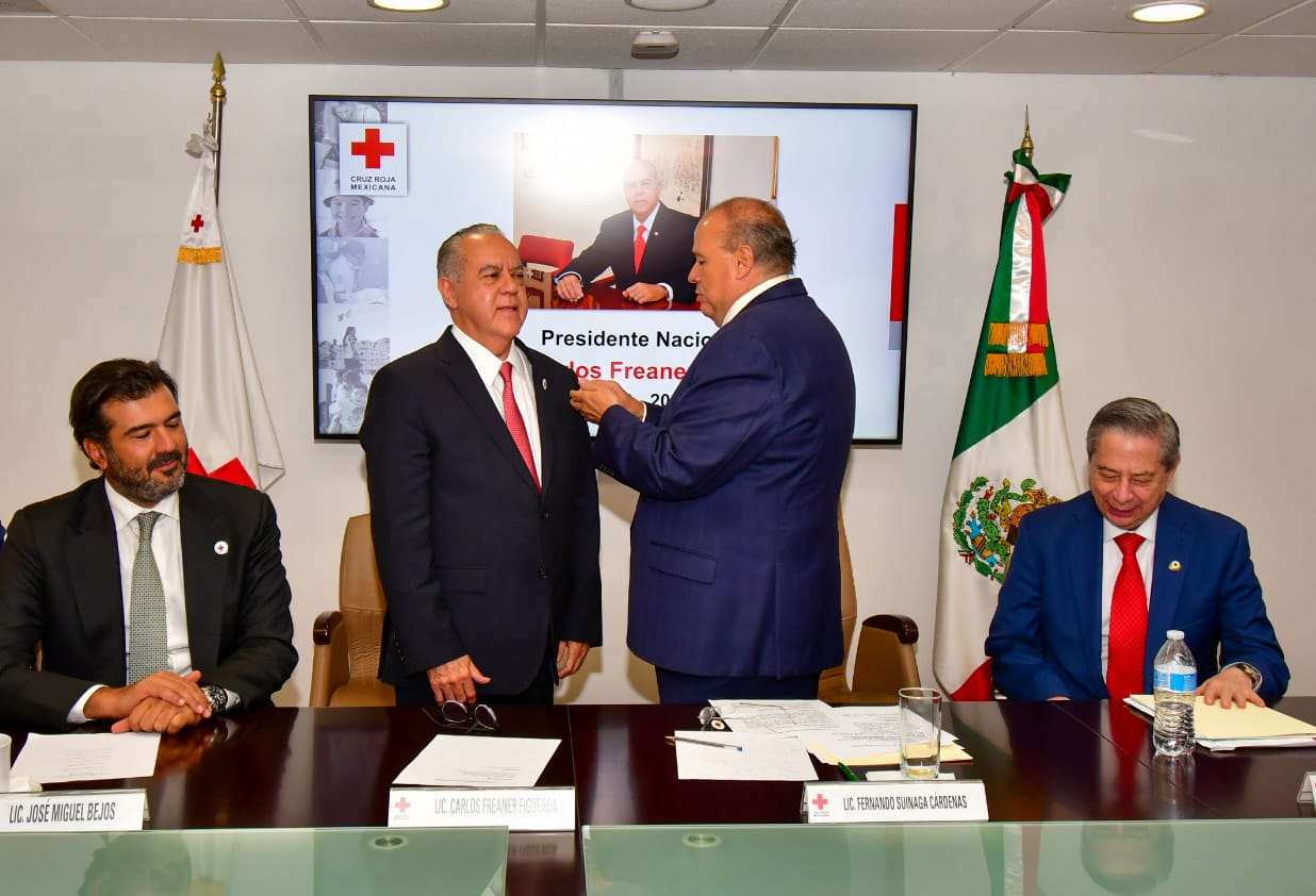 Carlos Freaner Figueroa, nuevo presidente de Cruz Roja Mexicana