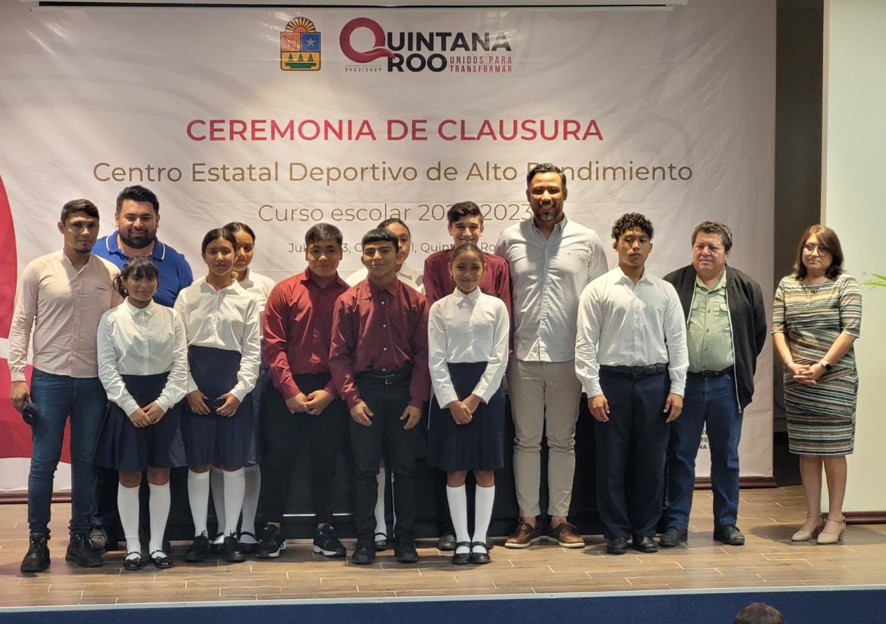 Deportistas del CEDAR Chetumal concluyen el ciclo escolar 2022-23