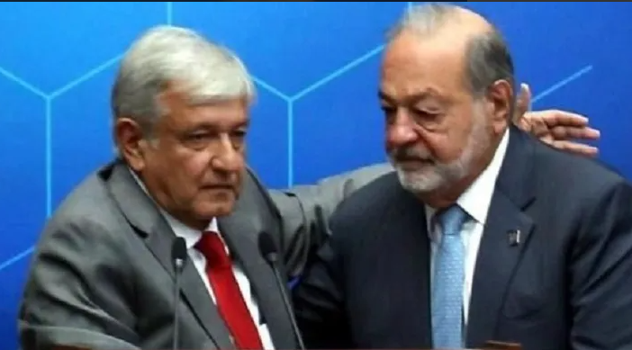 Carlos Slim se reúne con AMLO en Palacio Nacional