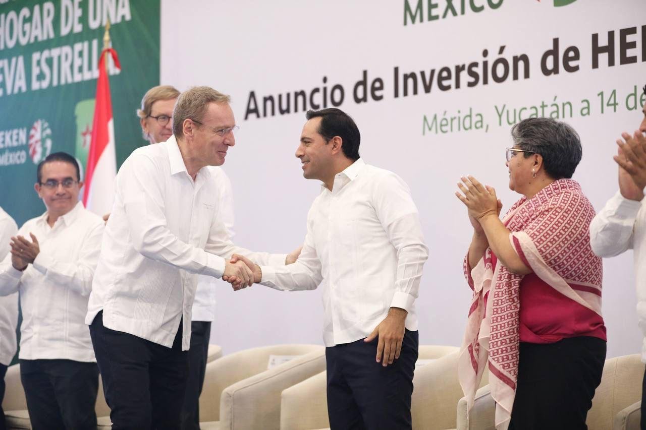 Heineken da el sí a Mauricio Vila; invierte 8 mil 700 mdp para planta en Kanasín, Yucatán