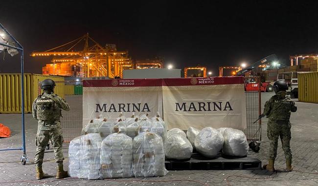Armada de México tiene niveles históricos en aseguramiento de droga
