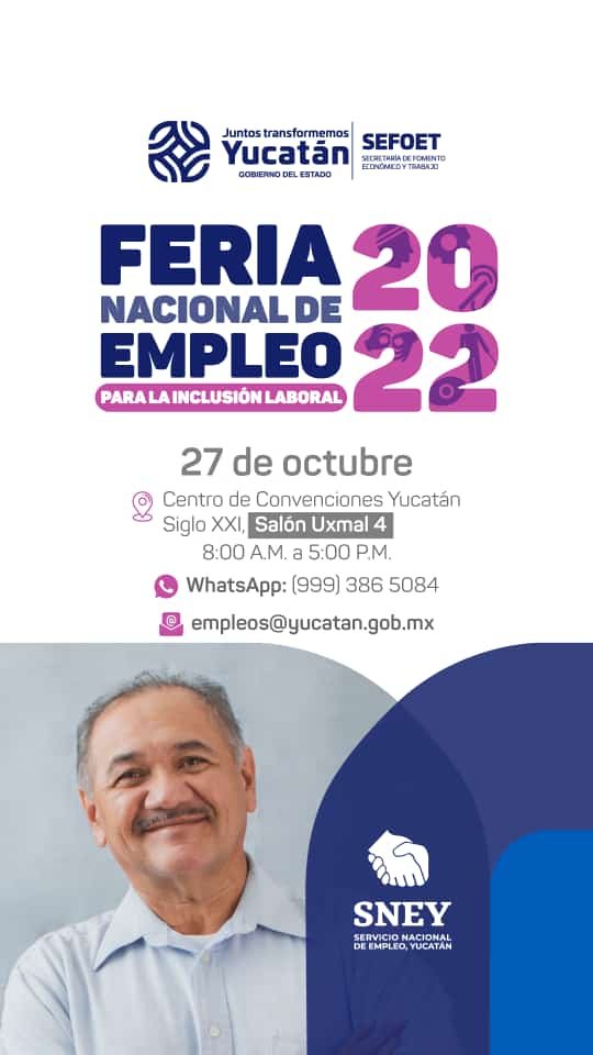 Anuncia “Feria Nacional de Empleo” en Mérida