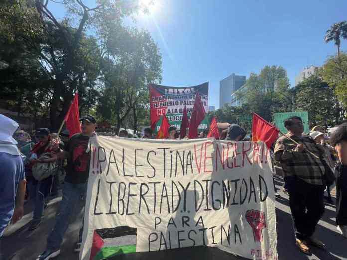 “No es una guerra, es un genocidio”, marchan a favor de Palestina en la CDMX