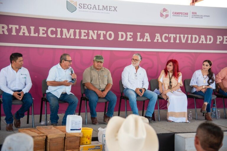Entrega Layda Sansores apoyos para el sector pecuario en Champotón