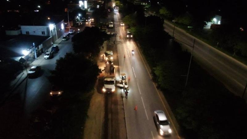 Continúa repavimentación en kms críticos de Anillo Periférico de Mérida