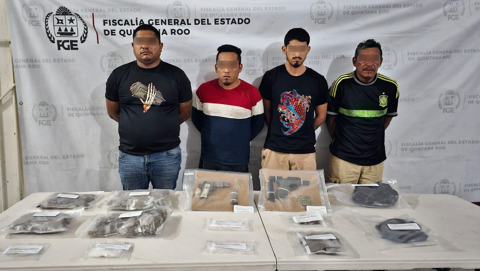 detienen-a-4-personas-en-cancun-en-posesion-de-drogas-y-armas-jpg