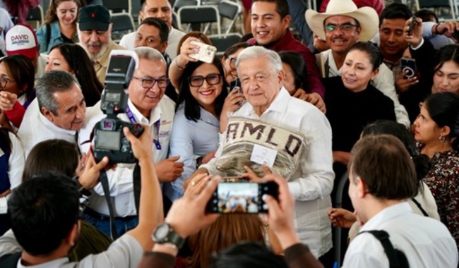 Me voy contento porque Claudia contará con apoyo de todo el pueblo: AMLO