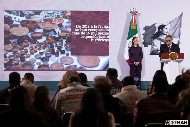 México ha logrado repatriación de más 14 mil bienes culturales