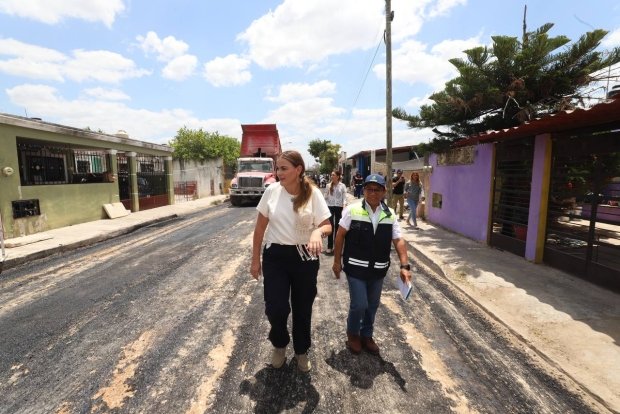 Avanza Mérida en repavimentación y construcción de calles