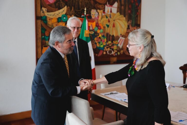 Víctimas de EU por armas de fuego, se reúnen con canciller mexicano