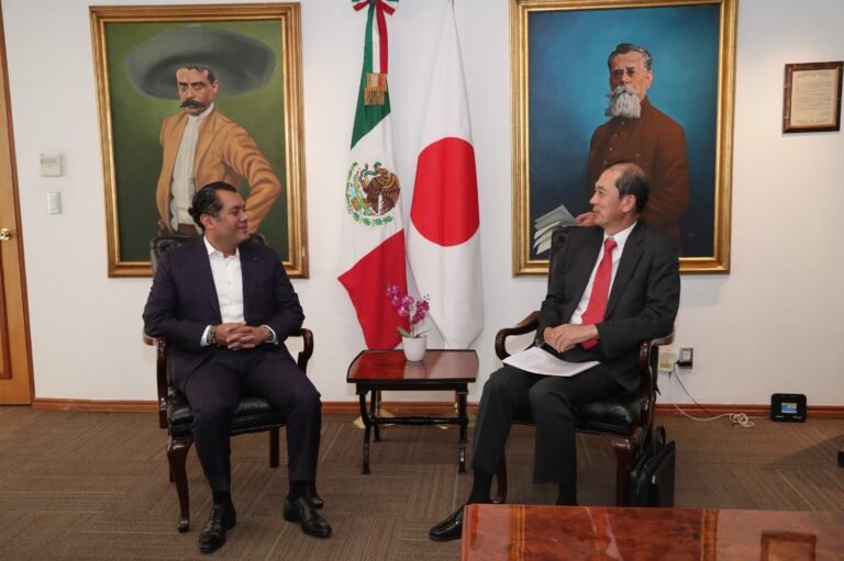 presidente de la Cámara de Diputados, Sergio Gutiérrez Luna, se reunió con el embajador de Japón en México, Kozo Honsei
