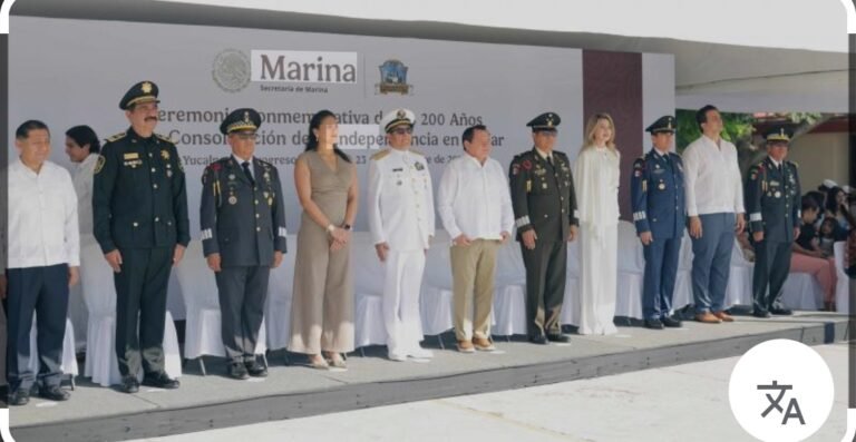Yucatán celebra bicentenario de Independencia Marítima Nacional