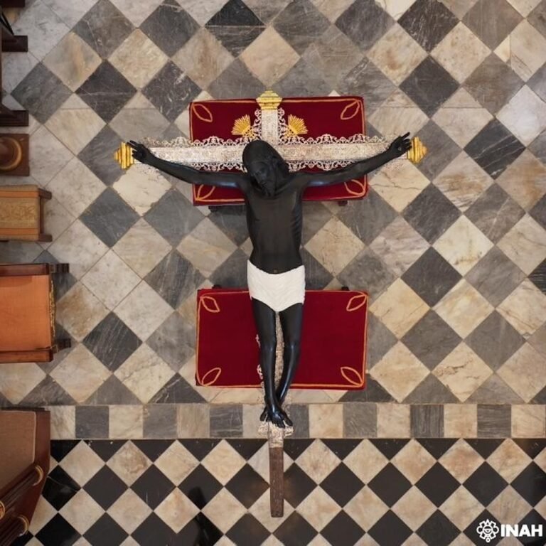 INAH interviene al Cristo Negro de Campeche