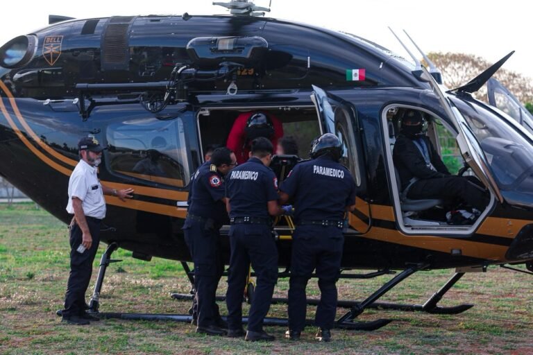 Helicóptero Bell 429 traslada a menor tras picadura de víbora cascabel