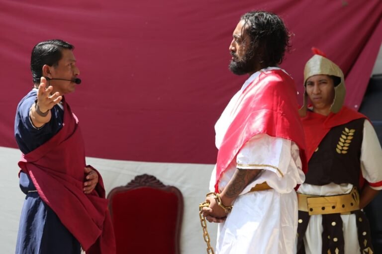 Representan el viacrucis en el Cereso de Mérida