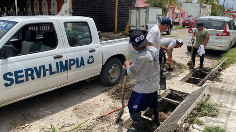 Continúa en Mérida atención por afectaciones de la lluvia histórica