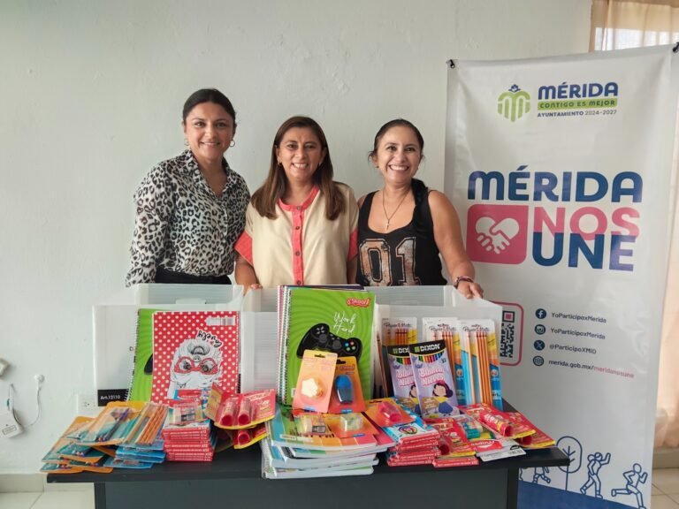 Refuerzan colecta de útiles en Mérida