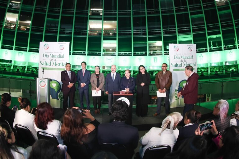 Iluminan el Senado de verde para visibilizar la salud mental